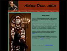 Tablet Screenshot of andrewdunncello.com